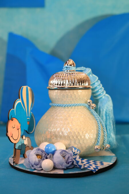 Blue Baby-Themed Designer Jar 🎈💙 – Giforia Luxe Collection