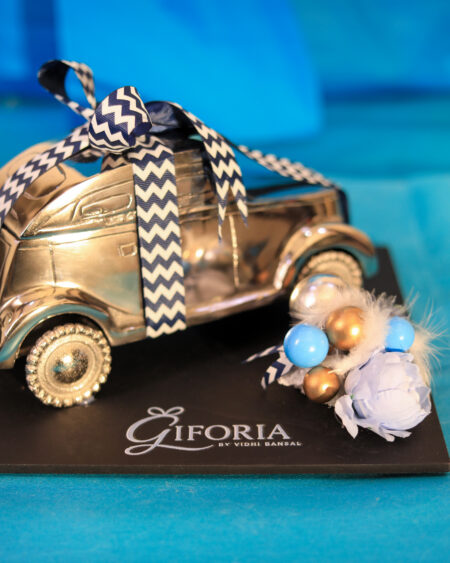 Giforia Royal Blue Baby Car Gift Set 🚗💙 | Premium Decor & Celebration Hamper