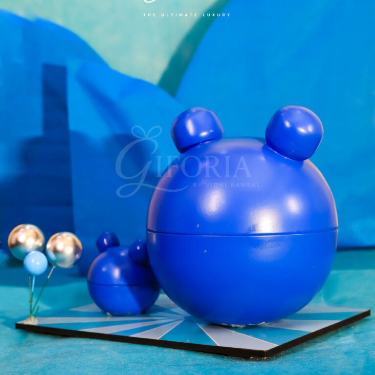 Giforia Blue Bear Pod Gift Box 🐻💙 | Premium Baby Boy Hamper Capsule