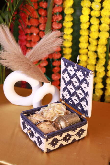 Royal Festive Gifting Hamper Box – Handcrafted Wicker Chest with Treats & Decor 🌸✨